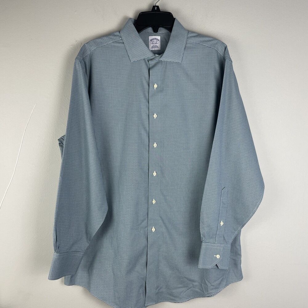 Brooks Brothers Button Up Shirt Mens 16 1/2 -34 Non Iron Long Sleeve Supima Cott